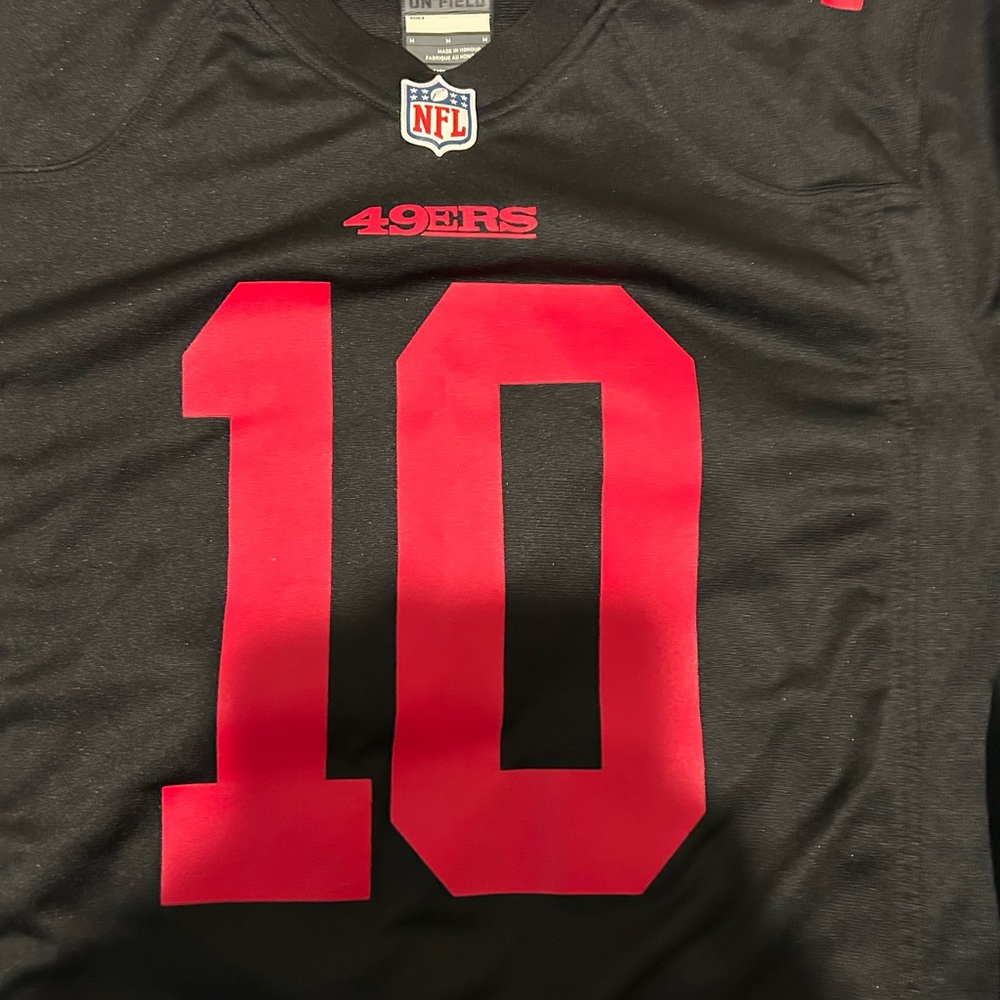 Nike Black and Red Men's Jersey